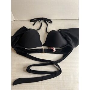 Victoria's Secret Black RN #54867 Swim Top 32D